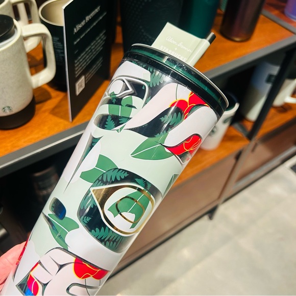 Starbucks Exclusive Alison Bremmer Floral Design Tumbler Cup New 2024 Release - Picture 9 of 16